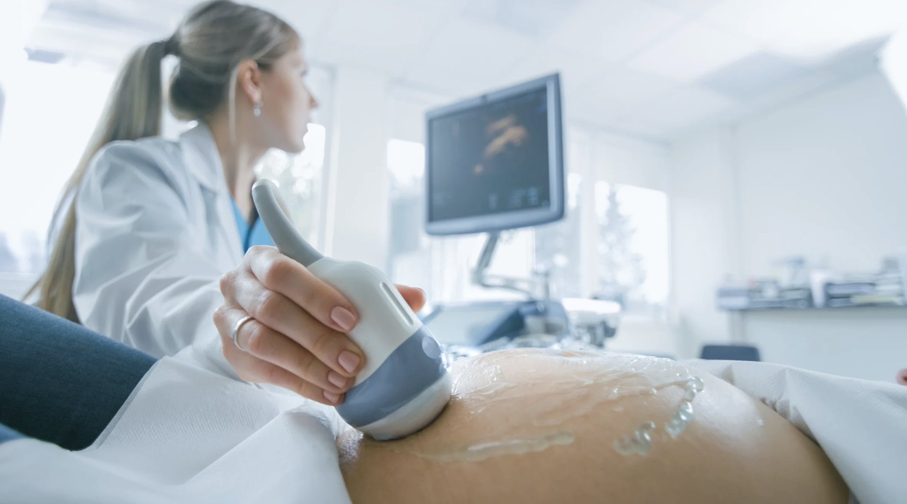 pregnant woman having an ultrasound