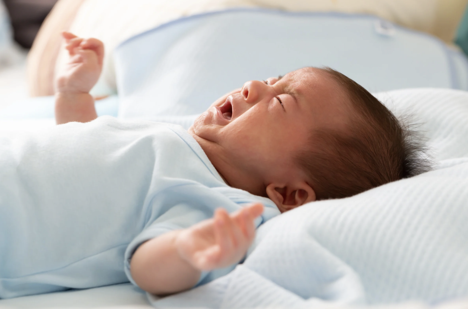 baby crying with colic