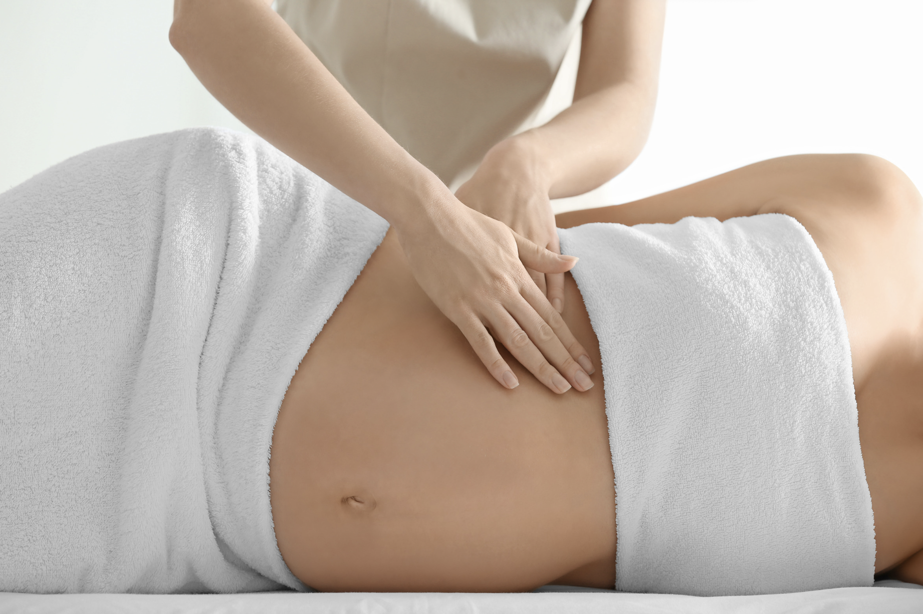 pregnant woman having a massage